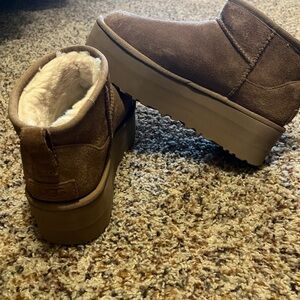 UGG Women's Brown Suede Ankle Boots